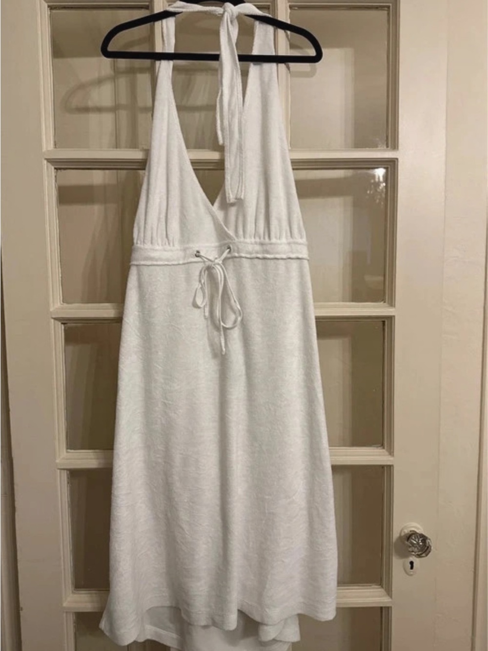 Y2K St. John’s bay French Terry halter cover dress